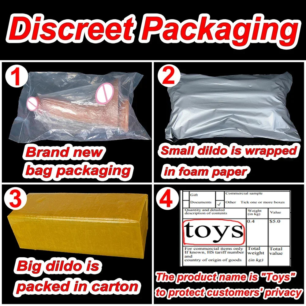 Super Real Skin Silicone Big Huge Dildo