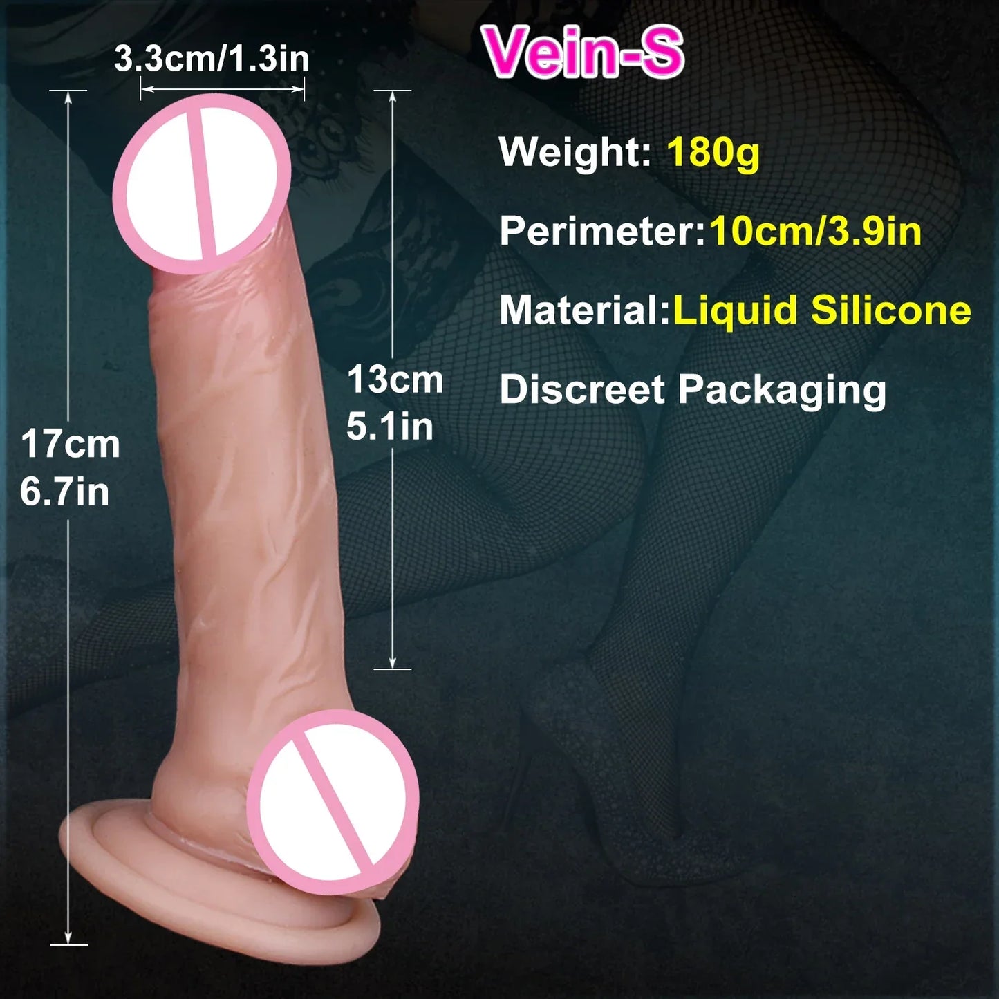 Super Real Skin Silicone Big Huge Dildo