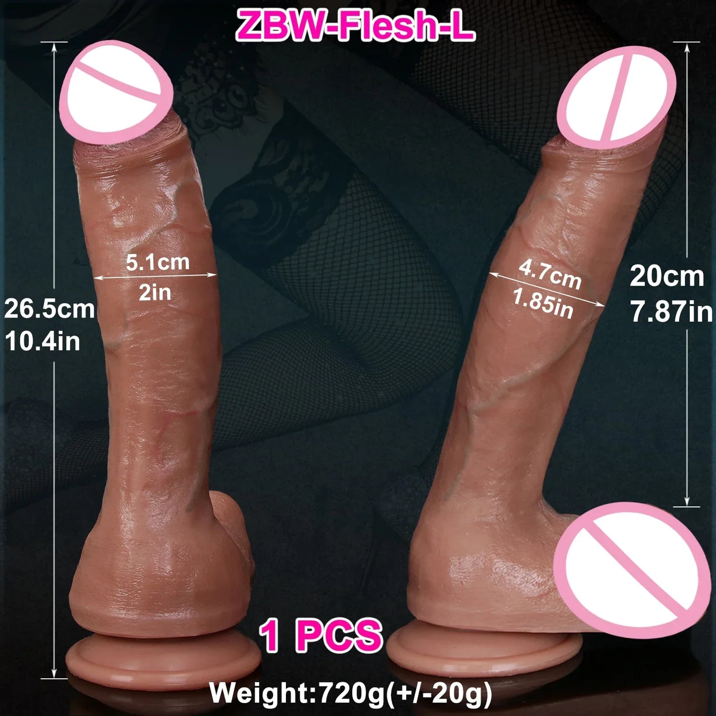 Super Real Skin Silicone Big Huge Dildo