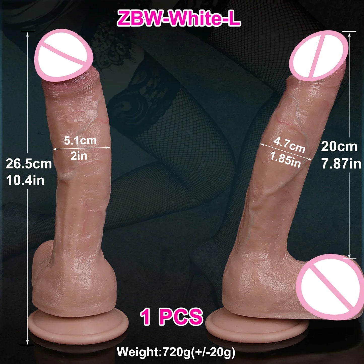 Super Real Skin Silicone Big Huge Dildo